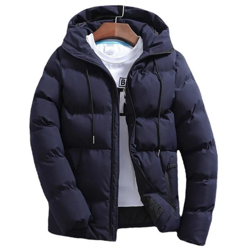 Winter 2022 Golf Men's Fashion Versatile Cotton Jacket Men's Down Jacket Solid Color High-quality Coat Temperament Casual Coat