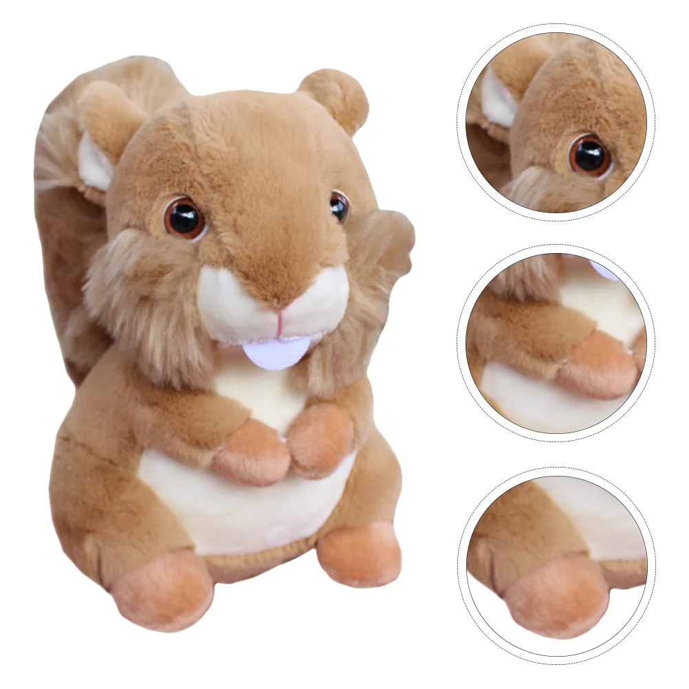 

Cute Stuffed Animals Squirrel Plushie Baby Toy Birthday Kids Toys Plushies