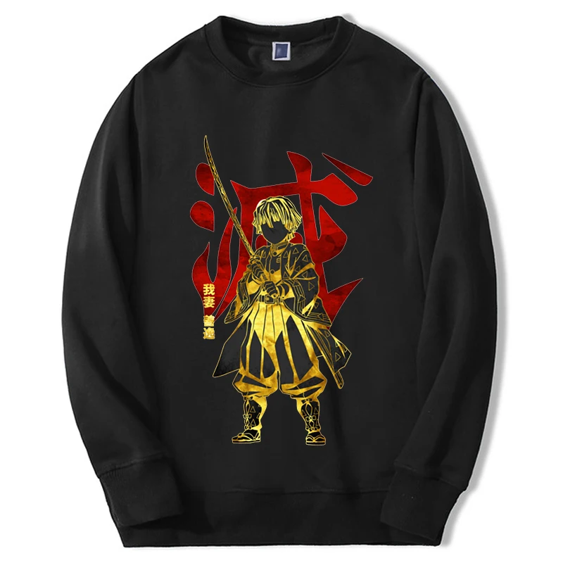 

Свитшот мужской с длинным рукавом, аниме рассекающий демонов, свитшот, пуловер в стиле Харадзюку, 2022
