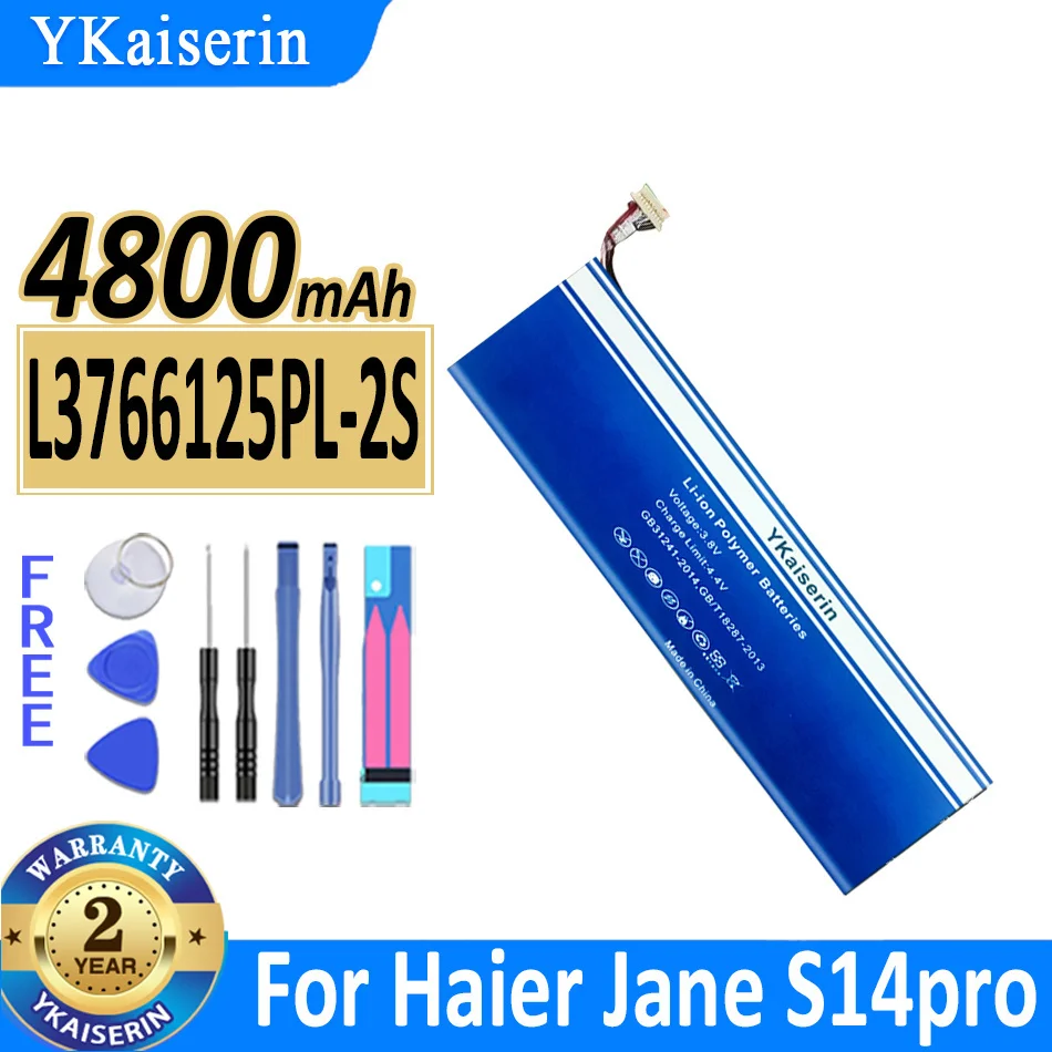 

4800mAh YKaiserin Battery L3766125PL-2S L3766125PL2S For Haier Jane S14pro S14 pro Laptop Batteries
