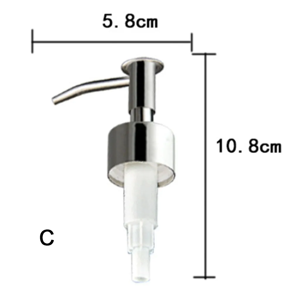

Brand New Pump Head Stainless Steel Silver Soap Spray Nozzle Universal W/ Tube 1PCS Accessories Bathroom Dispenser