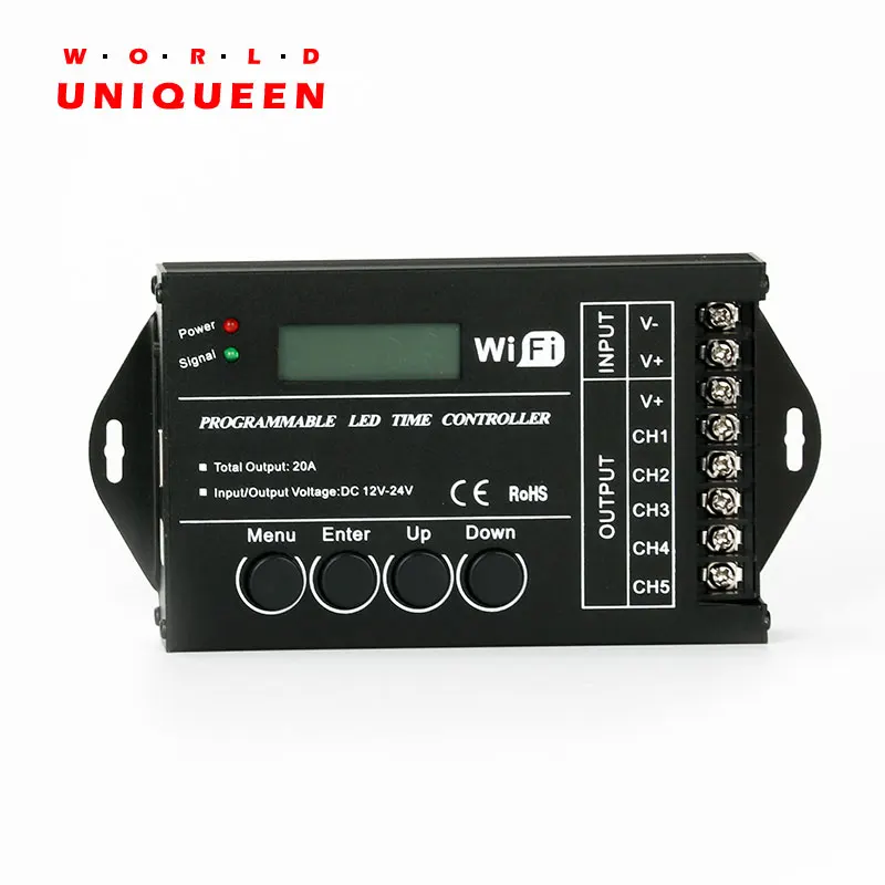 TC421 30min per unit timer programmable controller, 5CH output for plant growing light,fish tank background light, Pled software
