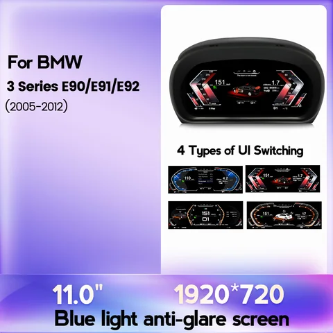 Для Bmw 3 серии E90 E91 E92 2005 - 2012 автомобильный ЖК цифровой кластер Виртуальная кабина Speedmeter Dash Мультимедиа Gps навигационная панель