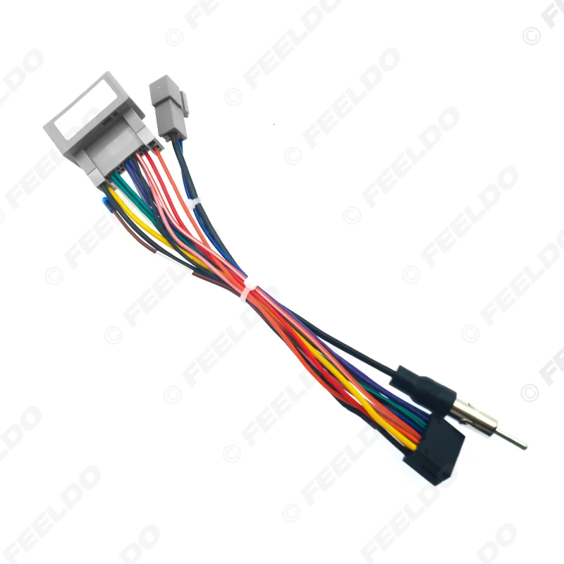 FEELDO автомобильный медиаплеер Navi Радио провод с SWC для Honda 14-17 Fit City Greiz аудио кабель