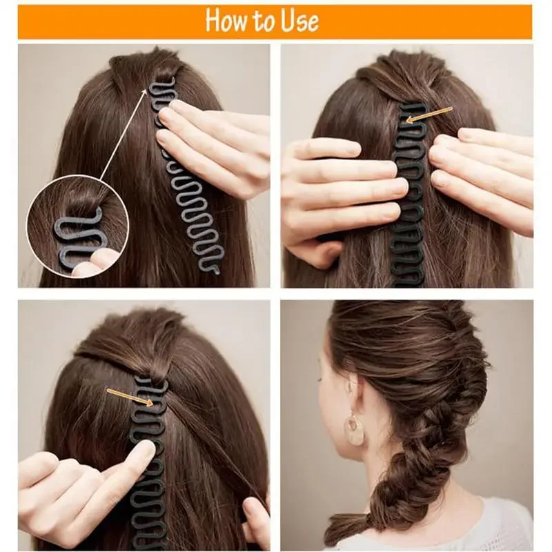 Инструмент для плетения кос зажим укладки портативный инструмент волос ручной