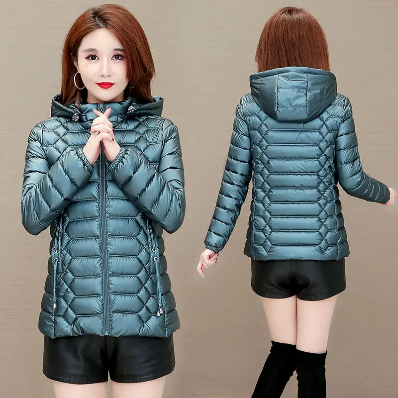 

woman Hooded Thick Warm Short Jacket female Cotton Padded Parka Basic Coat ladies New Parkas Jacket Outerwear Coat Clothing g57