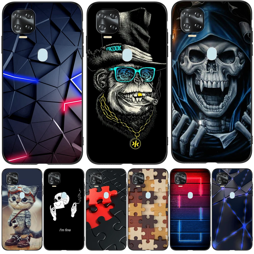 Для ZTE Blade V2020 чехол Axon 11 SE 5G задняя крышка для V 2020 черный ТПУ с абстрактным