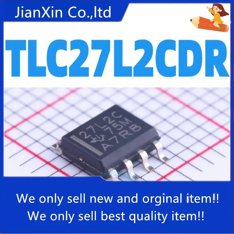 

10pcs 100% orginal new | TLC27L2CDR TLC27L2CD TLC27L2 27L2C SOP8 Amplifier IC Chip