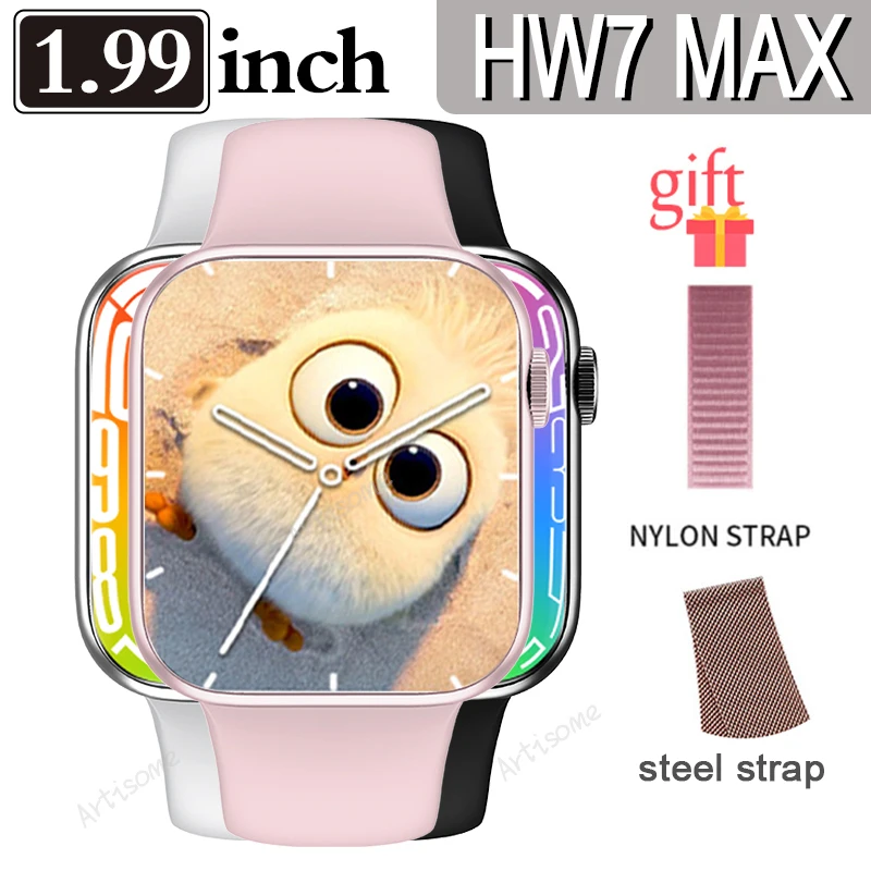 

Смарт-часы HW7 Max мужские/женские, 45 мм, NFC +, 1,99 дюйма