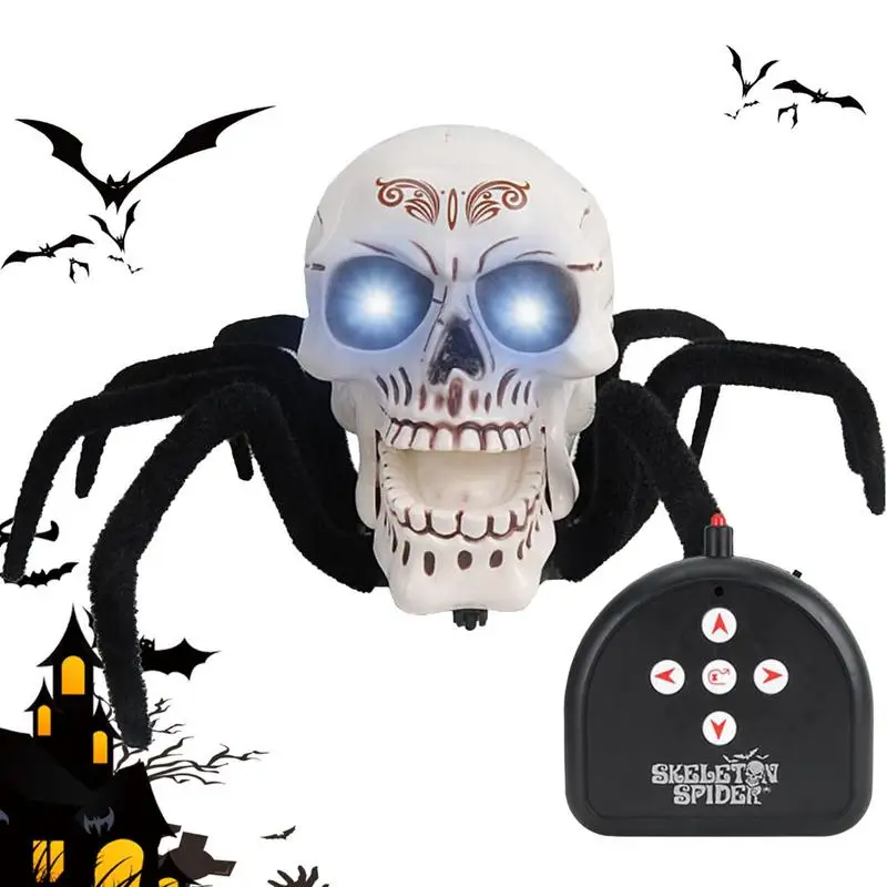 

Радиоуправляемый паук, игрушка, беспроводной пульт дистанционного управления, Череп, розыгрыш, фигурка паука, высокая имитация, паук с дистанционным управлением, детские игрушки, подарок на Хэллоуин
