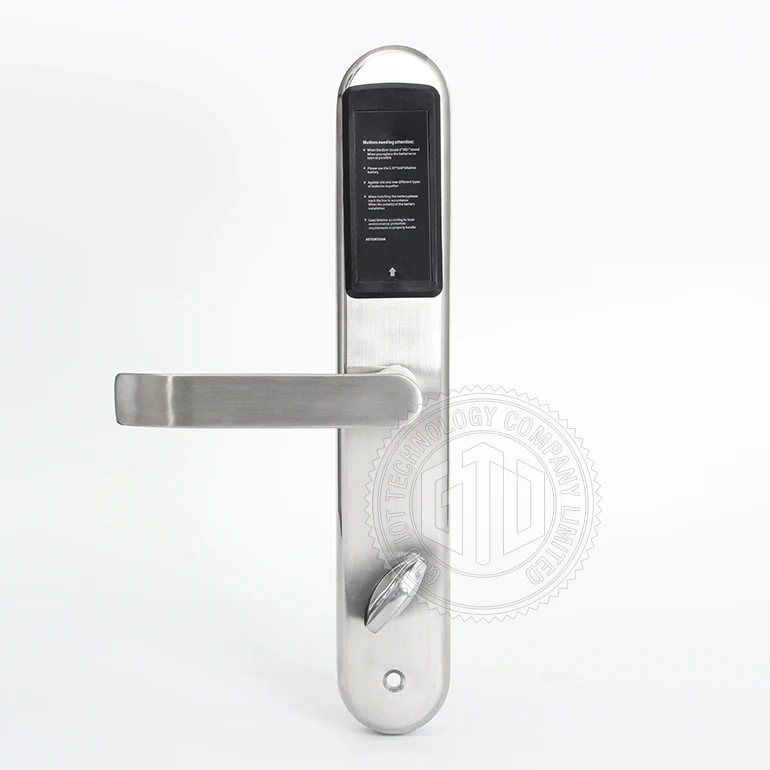 Factory Whole Sale for Good Quality Silver color Zinc Alloy Materials Plated European Hotel RF Door Lock enlarge