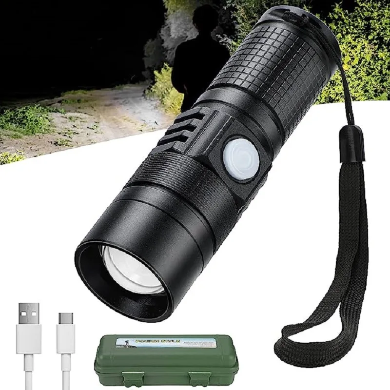 

Powerful Xhp50 Led Flashlight Mini Portable Usb Torch Rechargeable Zoom Fishing Lantern Waterproof Flash Light Camping Lamp Hot