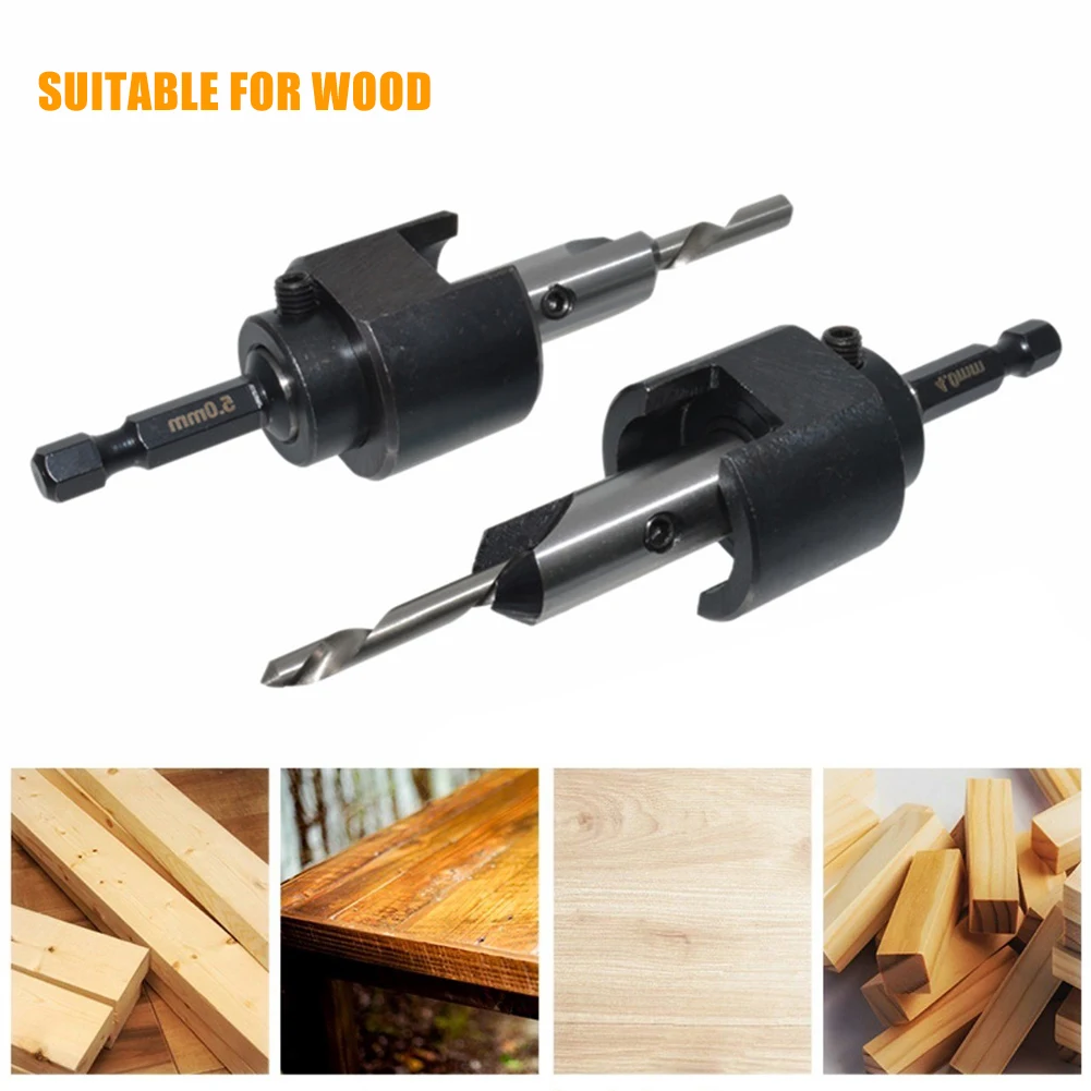 

Набор сверл для сверления металлических отверстий, комплект насадок с шестигранным хвостовиком для зенковки, для деревообработки