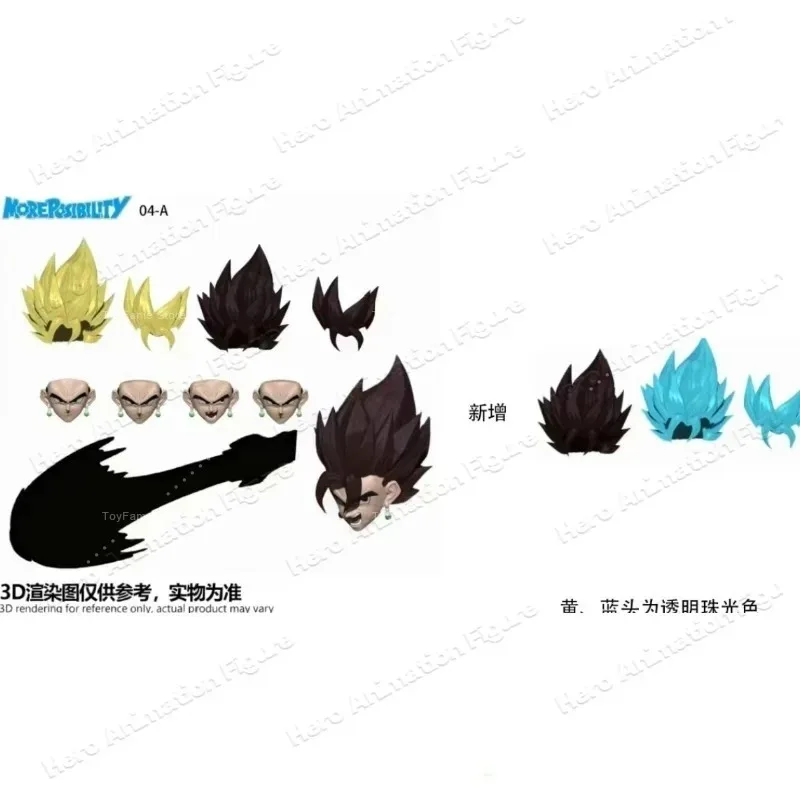 Фото В наличии: Фигурка M-unit Studio Vegito Doll Dragon Ball Super Saiyan God Vegito Ghost Face Nightcrawler, аниме-модель, подарок №5