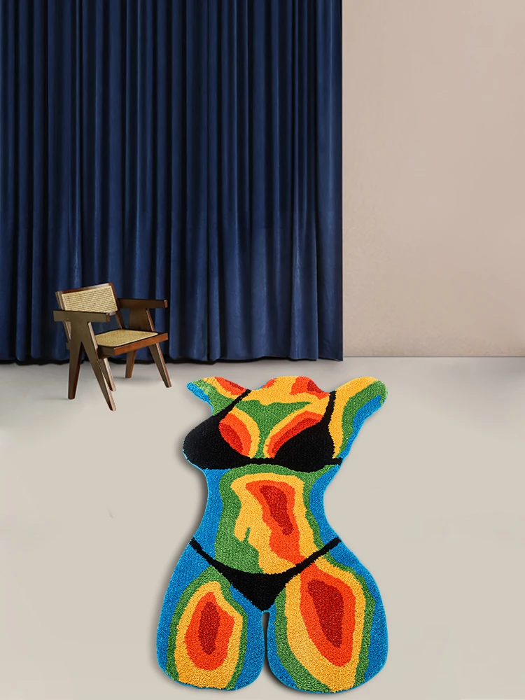 Тепловой женский ворсовый ковер теплый боди-бикини для девушек художественный