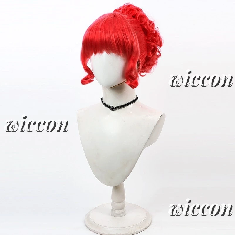 Фильм Мисс Аргентина Мертвый приемник Косплей Парик Красные устойчивые