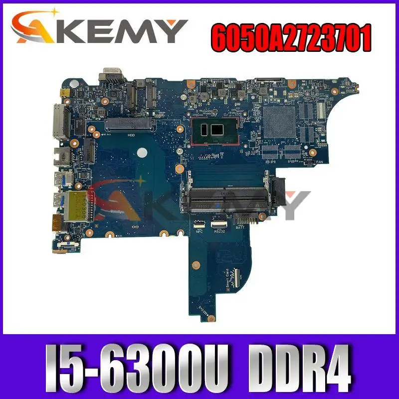 

Akemy For HP ProBook 640 G2 650 G2 laptop motherboard I5-6300U CPU 6050A2723701-MB-A02 Mainboard