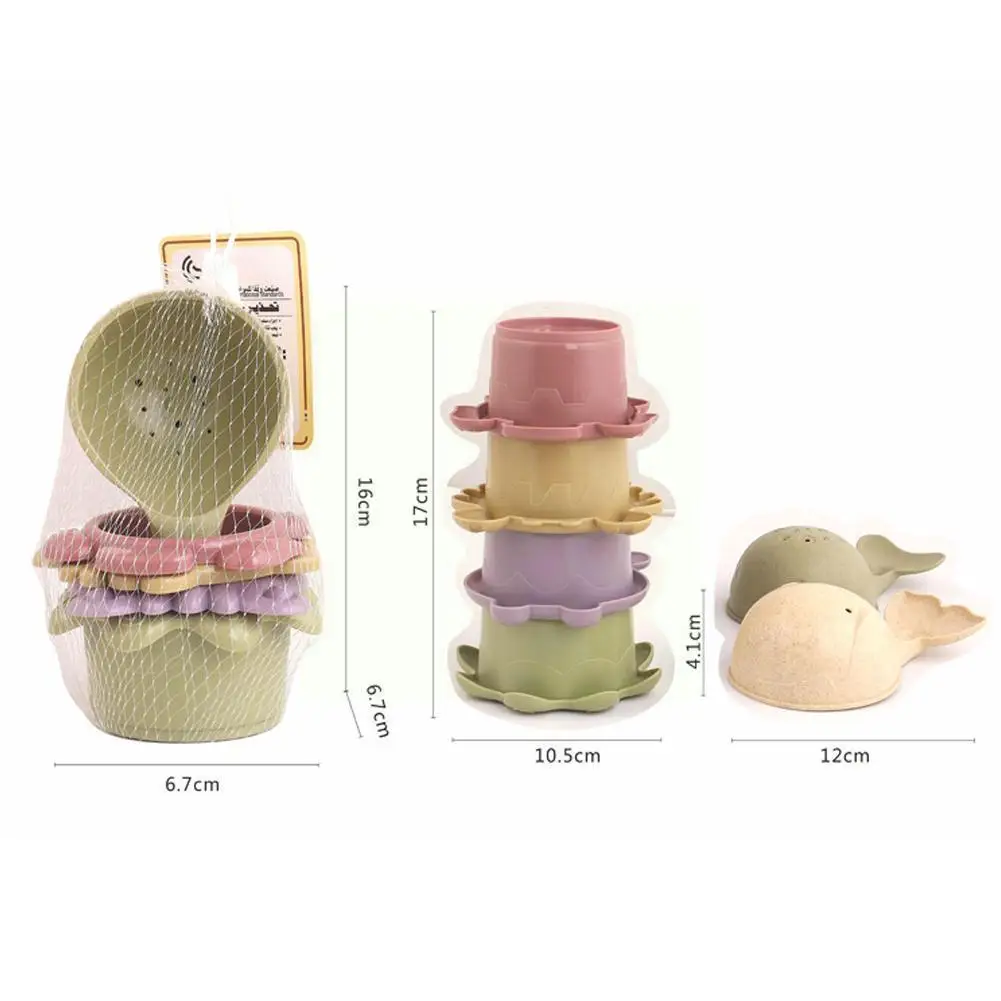 

Stacked Cups Baby Soft Building Blocks Stacking Cup Tower Kids Stacking Intelligence Toys Montessori Educational Early Toys P2a5