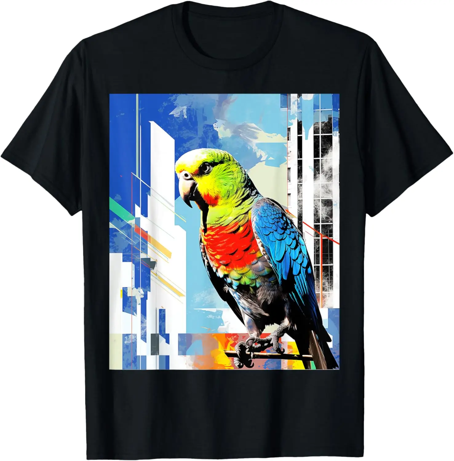 Птица Абстрактное животное Геометрическое искусство Красочная графическая