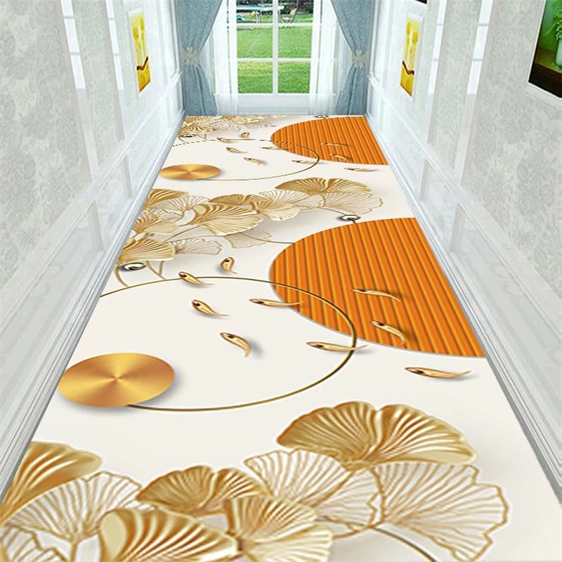 

Wedding Lobby Carpets Floral Rose Carpet Hallway Runners Coffee Table Blanket Pastoral Style Cushion Corridor Non-Slip Decor
