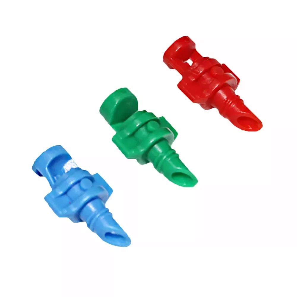 

3000 pcs 90-360 Degrees Micro Sprayers nozzle Garden Watering Irrigation Systems Refraction Atomization nozzles blue green red