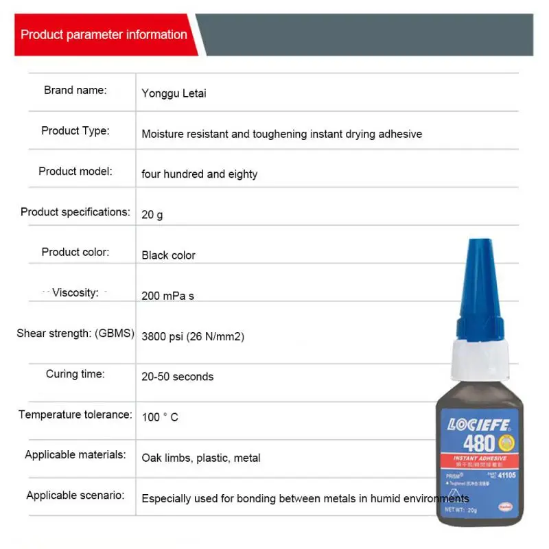 Сверхпрочный клей Простота в использовании Быстросохнущий Широкий спектр