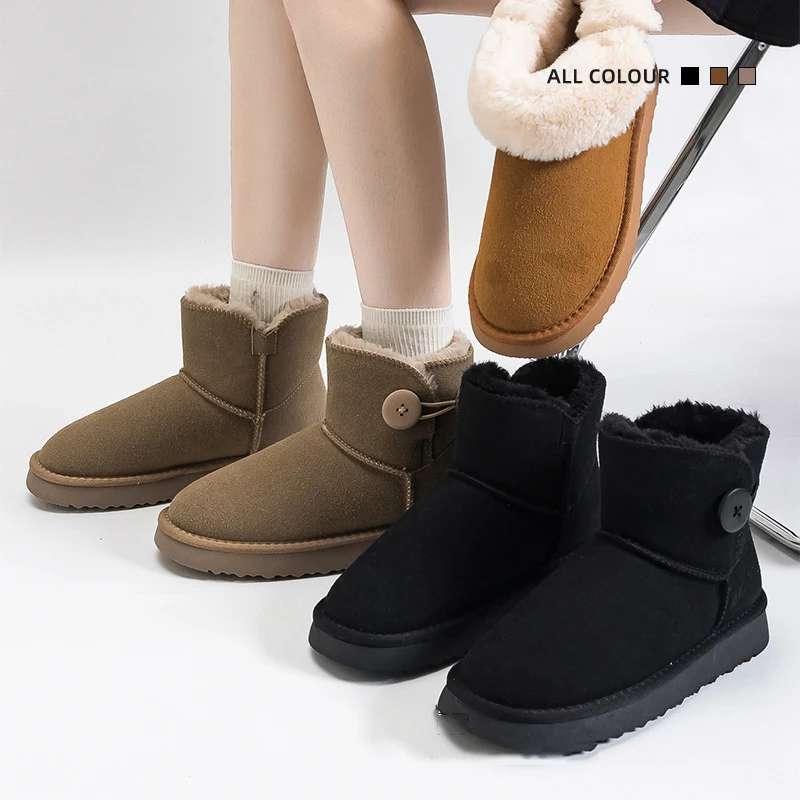 Женские зимние ботинки новинка 2024 зимняя утепленная женская обувь с подкладкой