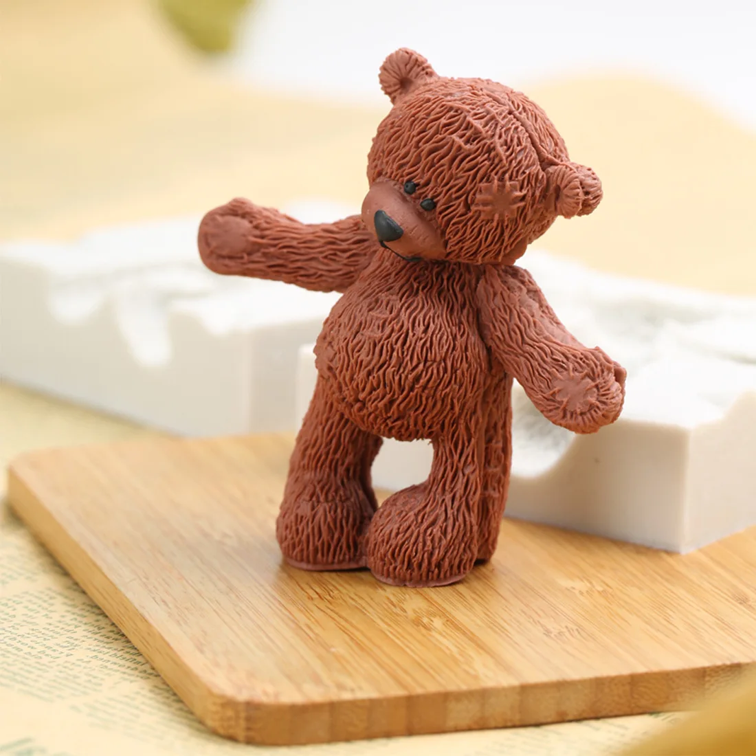 

3D Large Cartoon Bear Silicone Mold Epoxy Diy Handcrafts Fondant Chocolate Cake Decoration Kitchen Baking Tools Clay Resin Mold