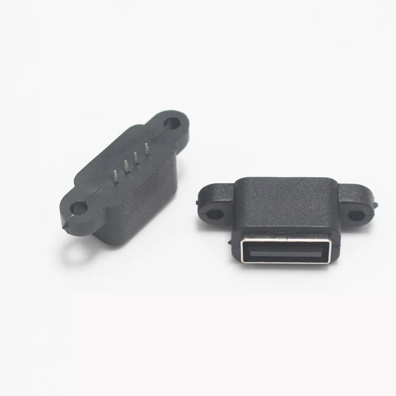 1 шт. водонепроницаемый разъем USB 2 0 для зарядки и передачи данных со встроенным