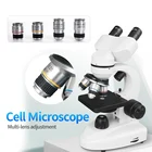 Биологический HD микроскоп с увеличением 6000X-15000X, цифровой светодиодный лабораторный комбинированный микроскоп с широким полевым окуляром 10X и 50X для лаборатории