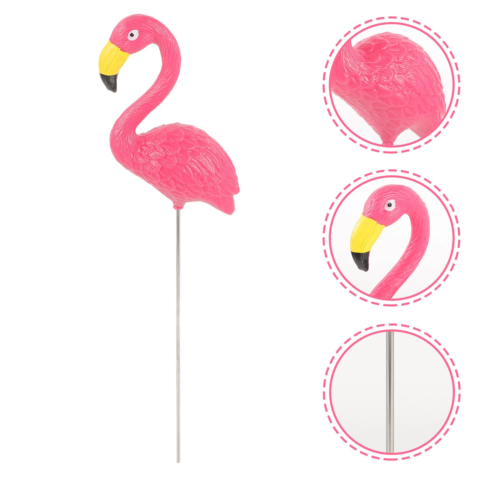 

Astetic Room Decor Flamingo Garden Yard The Sign Small Bonsai Decors Plastic Lawn Flamingos