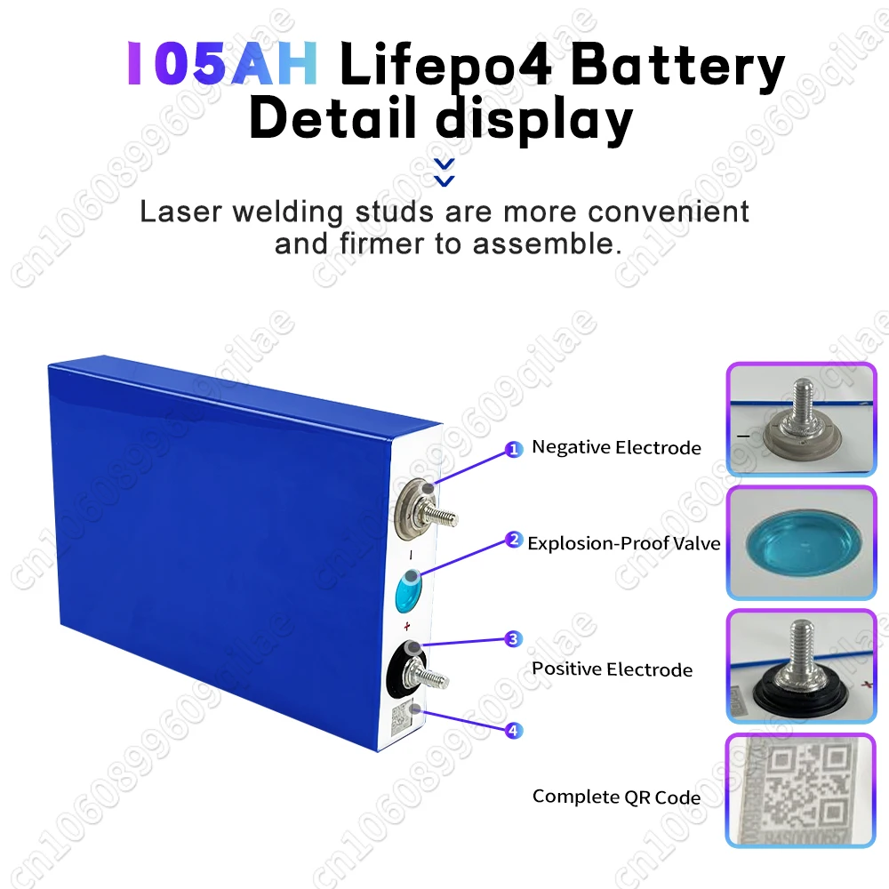 Быстрая доставка класс A 105AH LiFePO4 3 2 В аккумулятор 6000+ циклов аккумуляторная