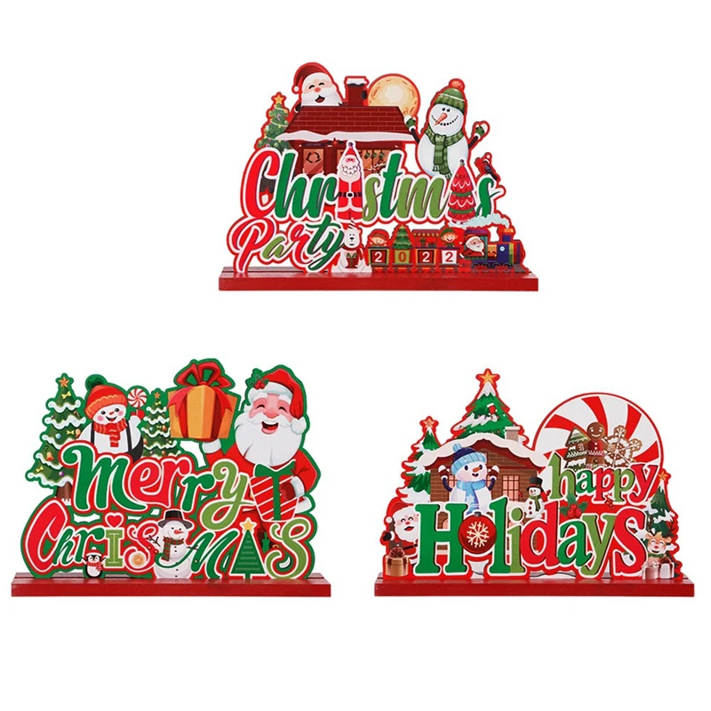 

Рождественская деревянная печать Снеговик Декор деревянные поделки сцена планировка подарки для детей Рождественский Декор Счастливого Р...