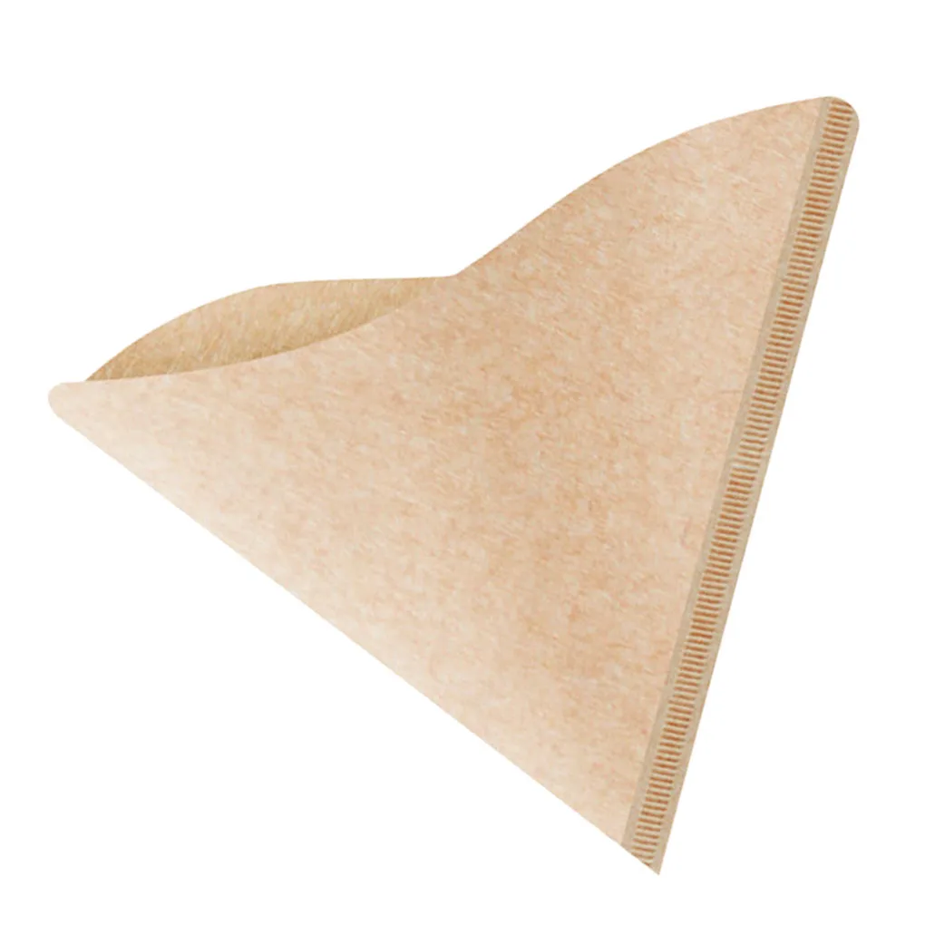 

100PCS Coffee Filter Papers Unbleached Hand Drip Cone Shape Coffee Filting Paper - 13 4x10 2cm