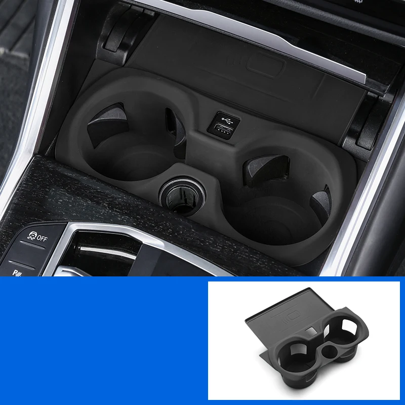 

Для BMW 3 серии I3 2020-2024 G20 G28 центральное управление беспроводная зарядка чашка для воды силиконовый коврик три серии автоаксессуары