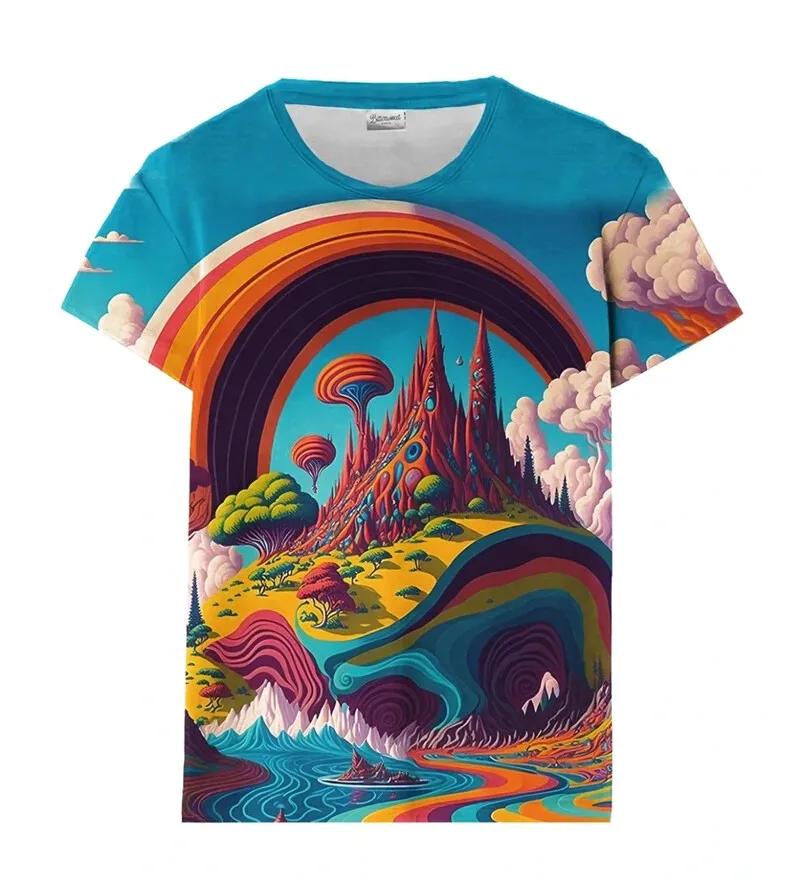 Новая крутая футболка с 3D-принтом граффити модные мужские и женские топы в стиле