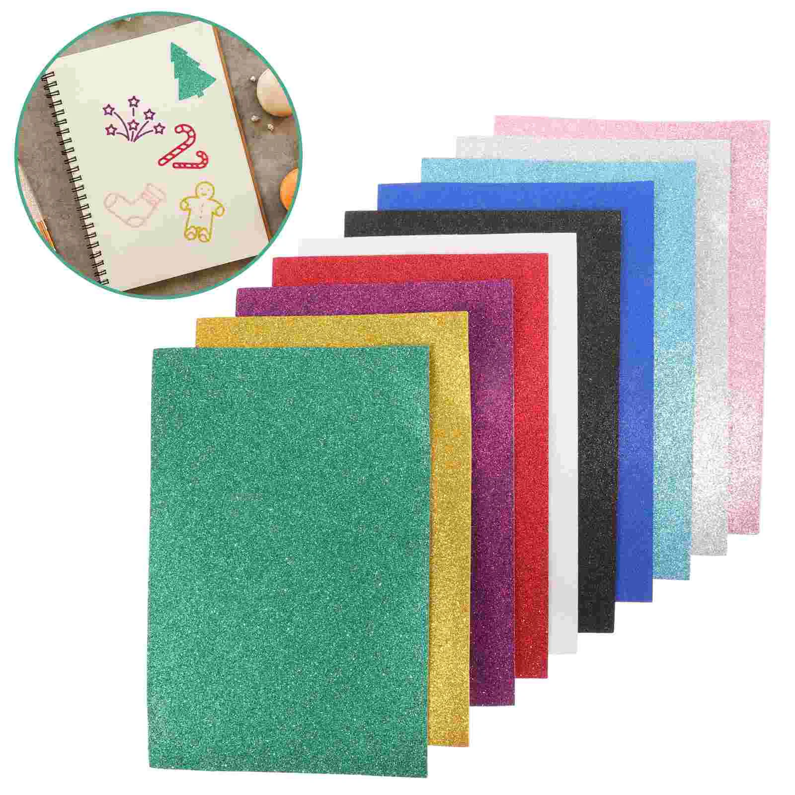 

10 листов цветной губчатый бумажный картон для детского сада материалы для рукоделия материалы ручной работы товары для рукоделия