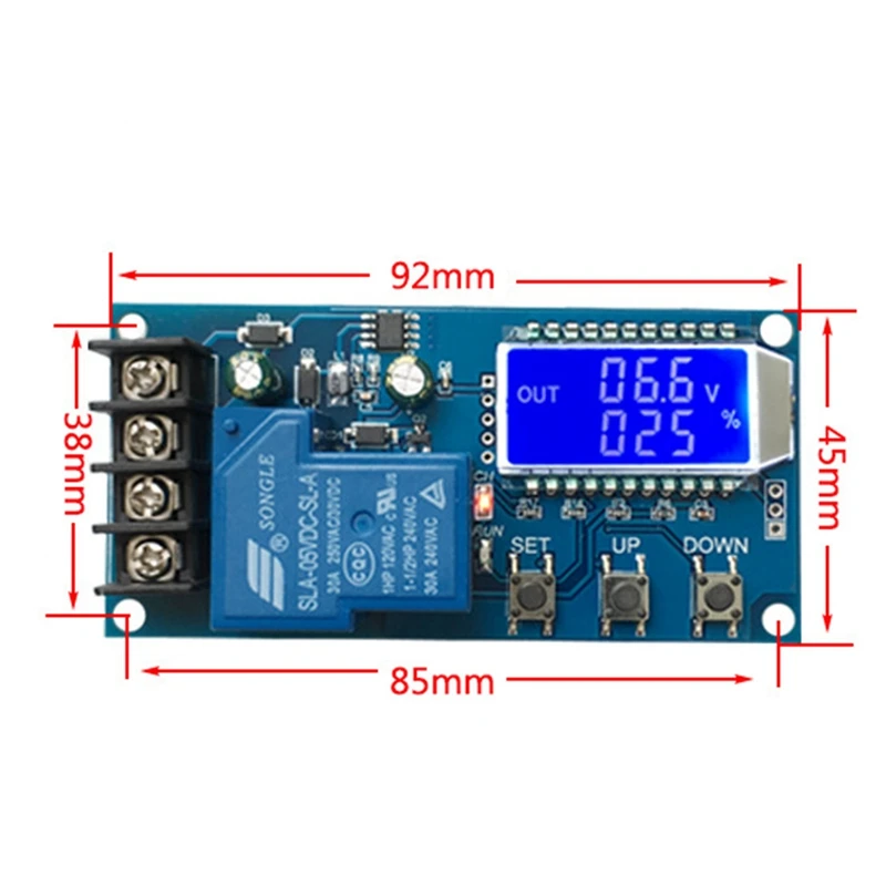 6-60V 30A Lead-Acid Solar Battery Charge Controller Protection Board Charger Time Switch 12V 24V 36V 48V