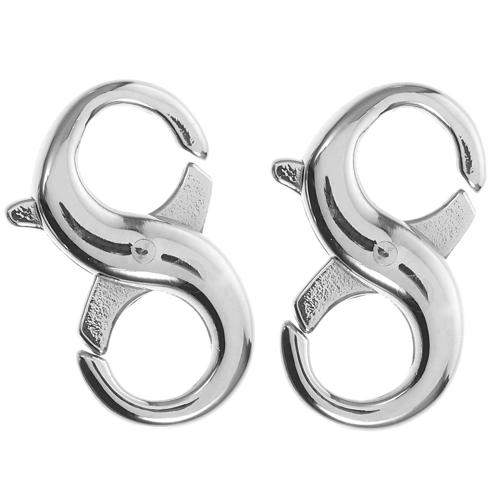 2 Pcs Set Bracelet Accessories Jump Rings Jewelry Making Pendant DIY Accessory Titanium Steel Lobster Clasps Supplies