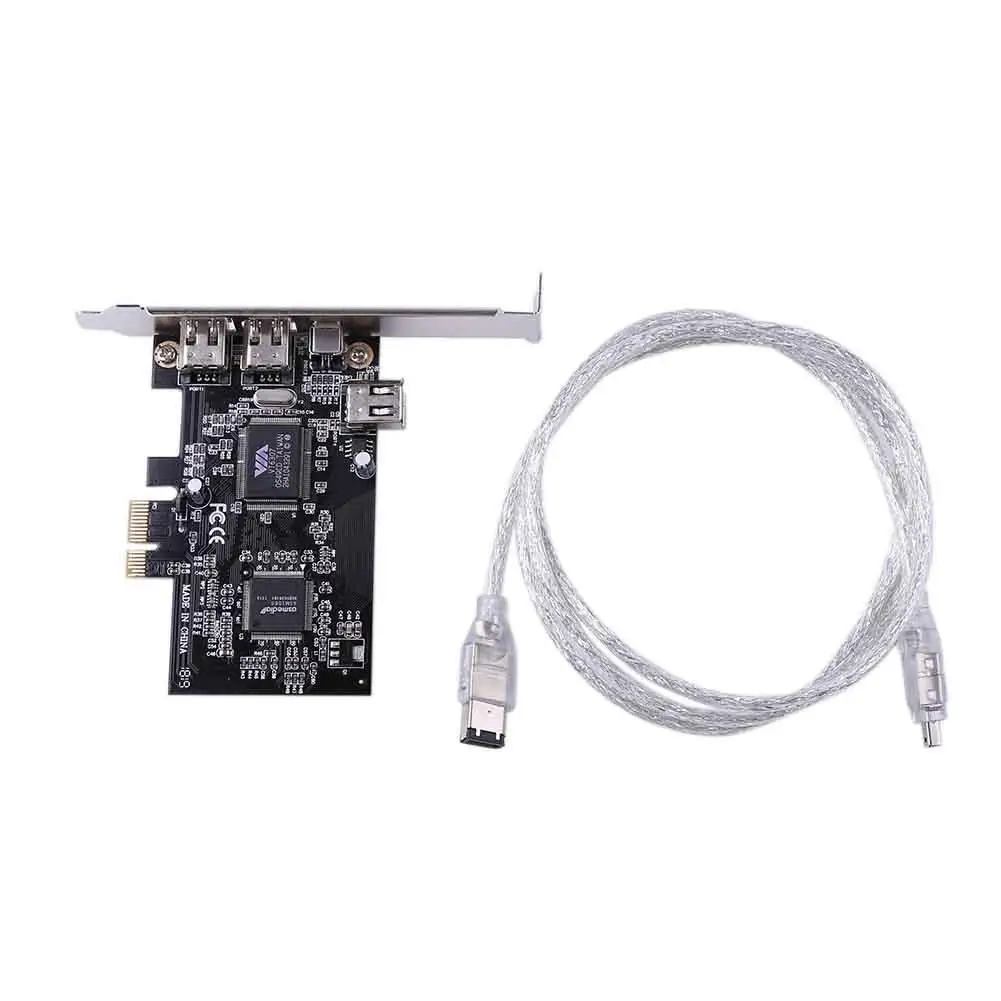 Новая карта PCIe 1394 DV HDV HD для захвата видео A B FireWire с PCI-e 1X настольных ПК