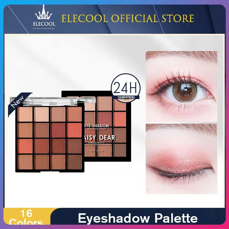 

Professional Eyeshadow Palette 16 Colours Matte Shimmer Waterproof Longasting Eyeshadow Pallet Makeup Set Korean Makeup TSLM1