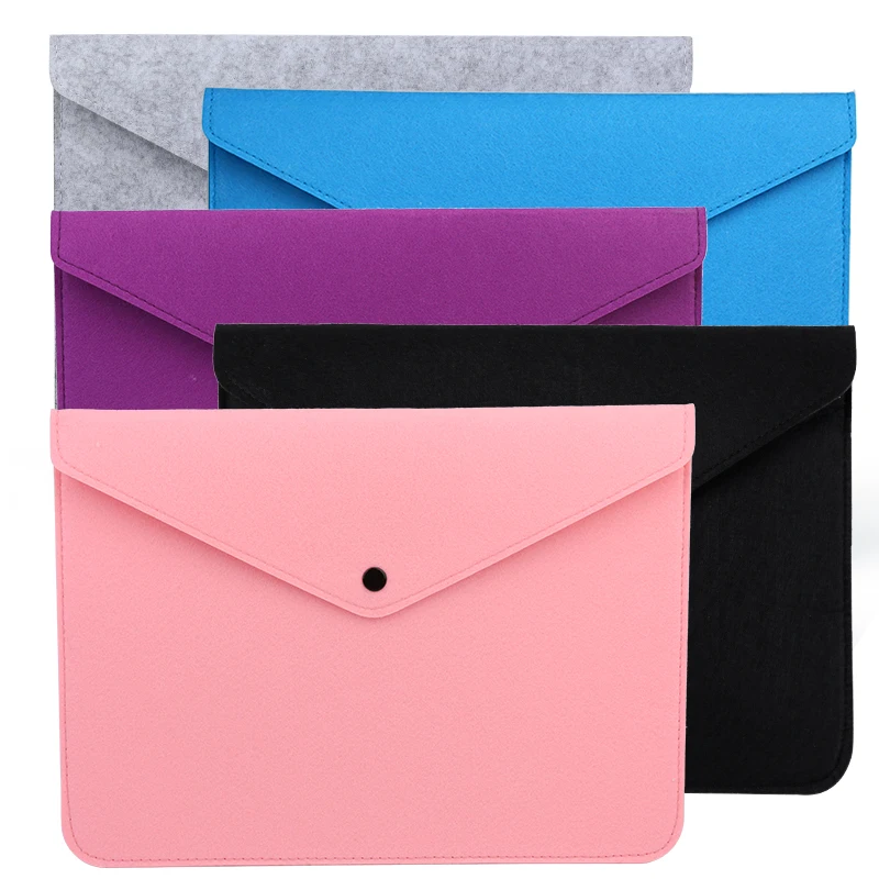 

MIUSIE Multi-function A4 Felt Folder Capacity Document Bag Business Briefcase Felt Filing Products Students Supplies For Storage
