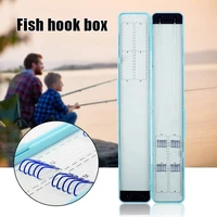 flannel carp fishing tools box separate fishing line box fishline hair rig container box with 20 pins fishing accessory