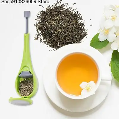 

Tea Infuser Built-in plunger Healthy Intense Flavor Reusable Tea bag Plastic Tea&Coffee Strainer Measure Swirl Steep Stir&Press