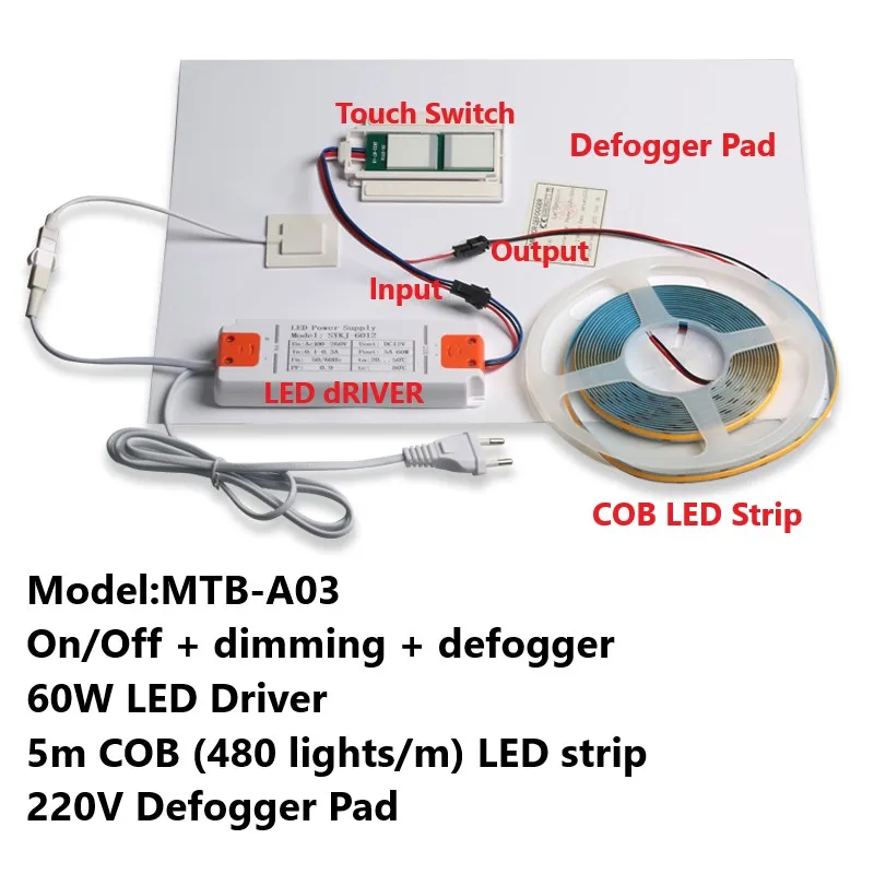

Сенсорный диммер FICLUX 12В 60Вт