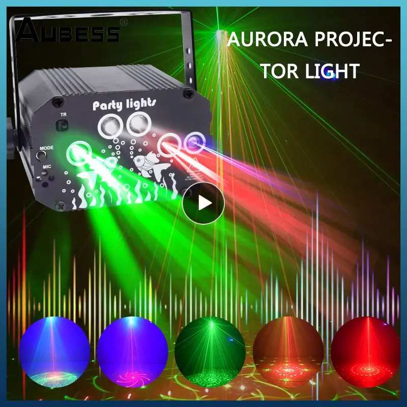 

1/2/3PCS Small And Exquisite Disco Light Party Show Multiple Uses Mini Rgb Stage Light One Key To Select Multiple Modes