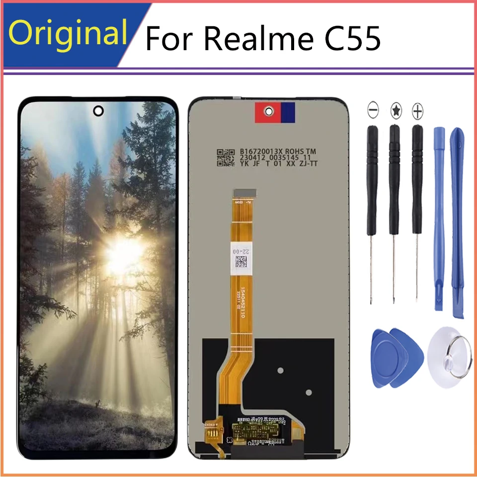 

Original 6.72 inch For OPPO Realme C55 LCD Display Touch Screen replacement Digitizer Assembly Repair Parts