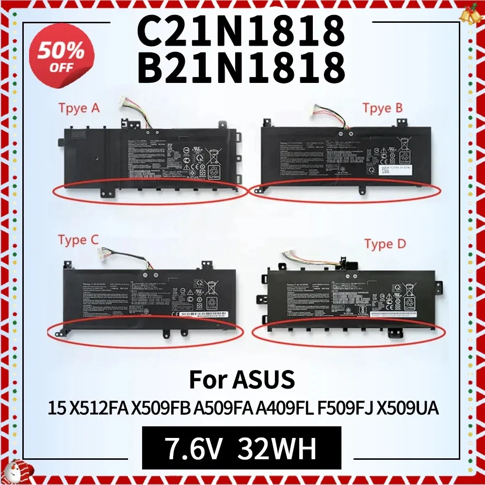 Фонарик C21N1818 B21N1818 фонарик фонарь 15 X512FA X509FB A509FA A409FL F509FJ X509UA