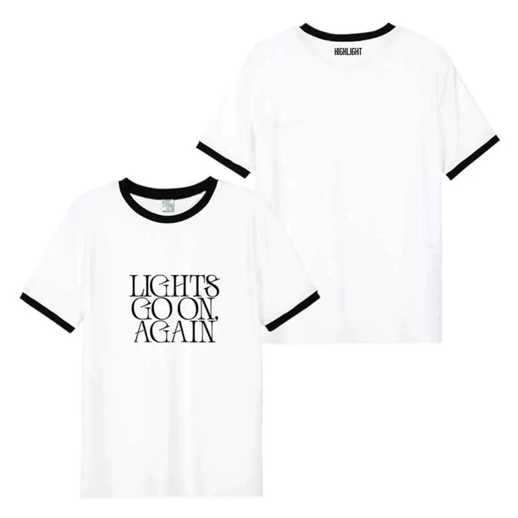 Футболка HIGHLIGHT2024 Kpop Y2K Женская хлопковая с рукавом летучая мышь в стиле оверсайз