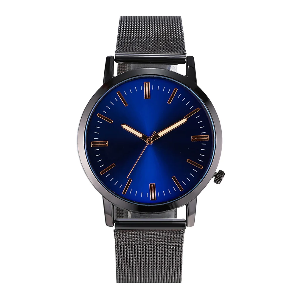 

Новинка 2023, популярные мужские часы для бизнеса и отдыха, простые кварцевые часы из нержавеющей стали с сетчатым браслетом, мужские часы